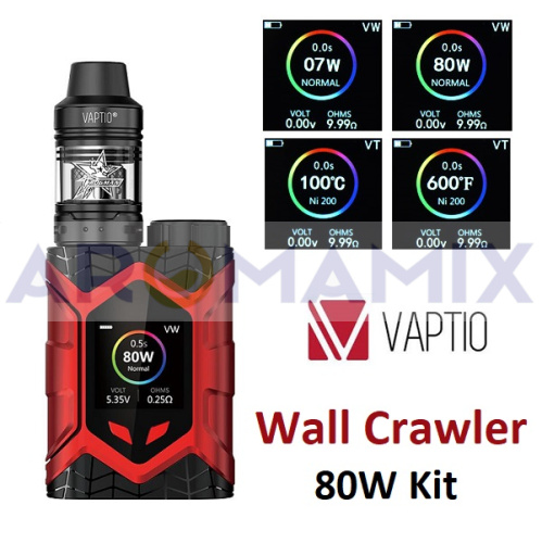 Vaptio Wall Crawler Kit 80w купить в Москве, Vape, Вейп, Электронные сигареты, Жидкости фото 5