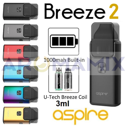 Aspire Breeze 2 Kit 1000mAh купить в Москве, Vape, Вейп, Электронные сигареты, Жидкости фото 2