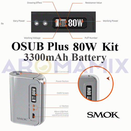 Smok Osub Plus Kit 80W (оригинал) купить в Москве, Vape, Вейп, Электронные сигареты, Жидкости фото 6
