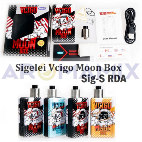 Sigelei Vcigo Moon Box 200W Mod Sig-S RDA Kit купить в Москве, Vape, Вейп, Электронные сигареты, Жидкости