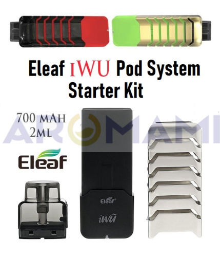 Eleaf iWu Pod System Starter Kit 700mAh купить в Москве, Vape, Вейп, Электронные сигареты, Жидкости фото 4